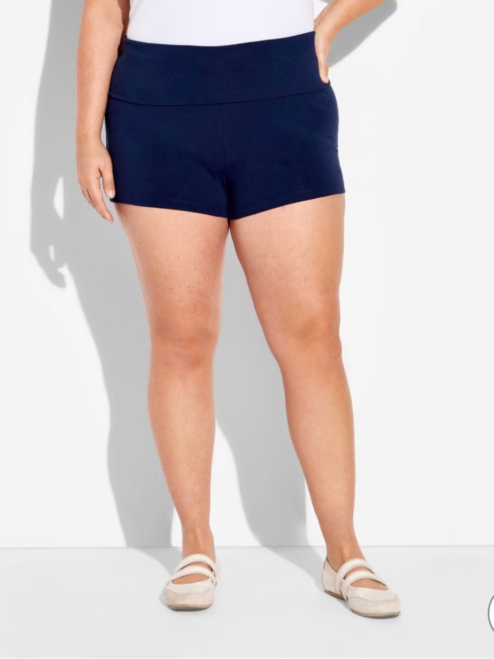 Navy High-Rise Shorts Size 3X
